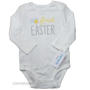 My First Easter Bodysuit Baby Chick Tee 1st Boy Girl Unisex Reborn Doll